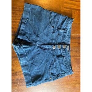 Celebrity Pink Jeans High Waisted Denim Shorts black Cuffed Size 3
